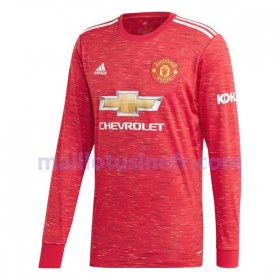 Maillot de Foot Manchester United Domicile 2020-21 Manches Longues